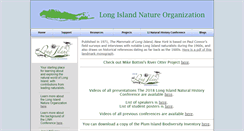 Desktop Screenshot of longislandnature.org