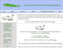 Tablet Screenshot of longislandnature.org